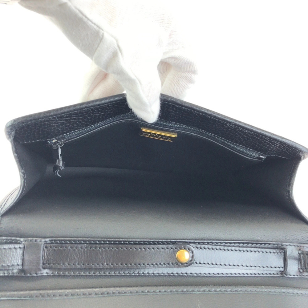 Christian Dior Vintage Black Leather Shoulder Bag/Pouch with Gold Hardware fo... - Picture 8 of 10